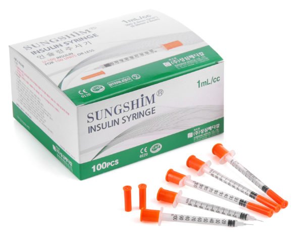 INSULIN-SYRINGE-600x484 - Filler Direct Wholesale Sungshim 31G Ultra-Thin Insulin Syringe with Needles