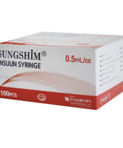 Sungshim 31G Ultra-Thin Insulin Syringe with Needles (8mm, 0.5cc)